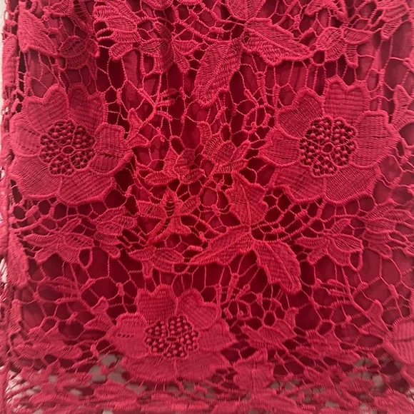 TOBI NWT women’s skirt mini size small pink lace S/P‎ lace bright Barbie core - Picture 3 of 6